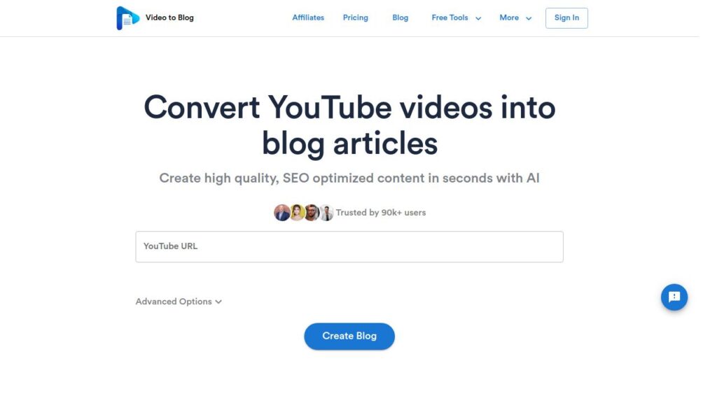 videotoblogai screenshot