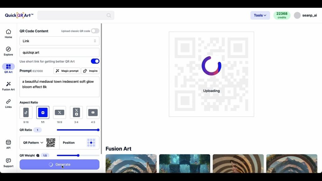 QuickQR Art screenshot